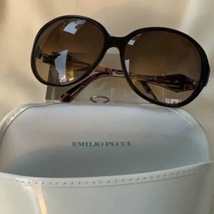 Emilio Pucci Designer Sunglasses with case.